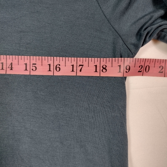 SOFT SURROUNDINGS Teal Beckett Cutout Keyhole Tunic Top SIZE PL - Picture 5 of 9